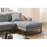 thumbnail of KAWOLA Sofa RICARDA Ecksofa Cord grau Recamiere rechts