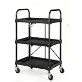 thumbnail of COSTWAY Werkzeugwagen, 3 Ebenen, Klappwagen auf Rädern, Multifunktionswagen mit Handläufen, Werkstattwagen, Servierwagen