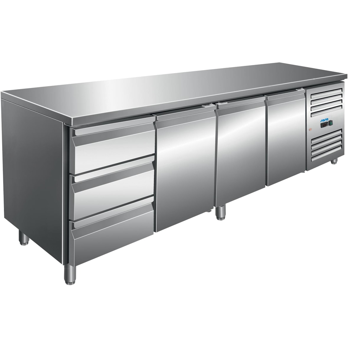 SARO 323 10722 Kühltisch inkl. 3er Schubladenset Modell KYLJA 4130 TN Gastro