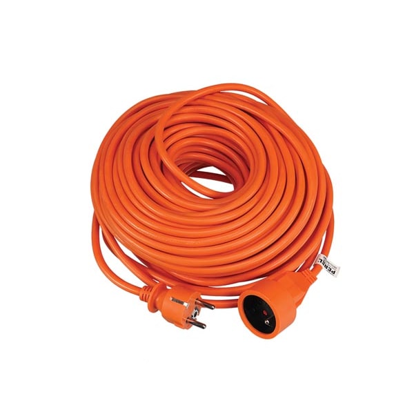 Cable prolongador  - 40 m - color naranja - toma de tierra de espiga