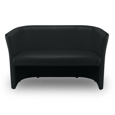 Nowy Styl Clubsessel 2er, Leder, schwarz