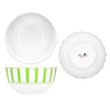 thumbnail of Split grün 6x Müsli-Schale Ø14cm 400ml Porzellan 6 Pers Dessertschüssel Streifen