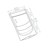 thumbnail of MONOUSO - Saco DoyPack Kraft Fecho Zip e Janela 16+8x26cm (1.000 Uds)