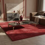 thumbnail of Teppich Schlafzimmer Unifarben Elegant Waschbar Strapazierfähig Wohnzimmer Esszimmer Pflegeleicht Rot 240x340 cm – NECKAR von Kadima Design