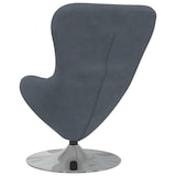 thumbnail of vidaXL Eiersessel Dunkelgrau 63 x 73 x 90 cm Samt