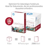 thumbnail of HP ColorChoice-Papier – hervorragende Qualität, hoher Weißgrad und zusätzliche Dicke für Farbdruck, A4, 160 g/m²