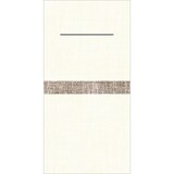 thumbnail of Mank Besteckserviette Airlaid Joe in Creme-Braun, 40 x 40 cm, 75 Stück - Bestecktaschen Struktur
