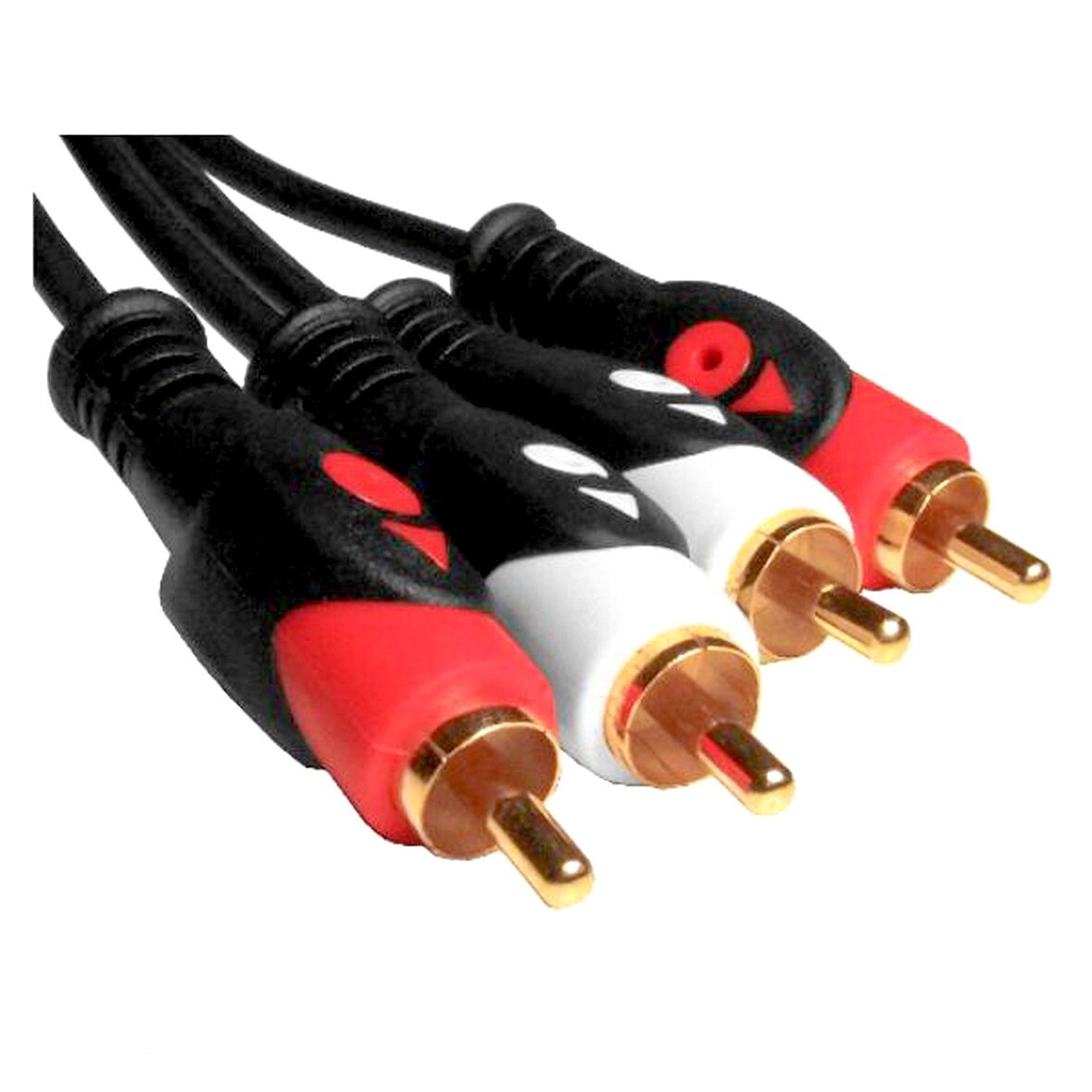 Câbles avec fiches RCA dorées mâle/mâle d'une longueur de 5 mètres LTC CA5RR