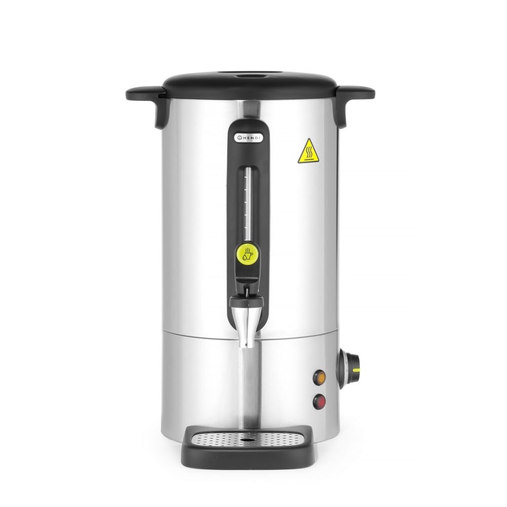 HENDI Warmedranken ketel UNIQ,  designed by Robert Bronwasser, 9L, Zilver, 220-240V/950W, 307x330x(H)450mm