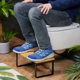 thumbnail of Relaxdays Toilettenhocker, Stuhlgang Unterstützung, WC Hocker Erwachsene, Bambus, HBT: 18 x 44,5 x 23 cm, natur/schwarz