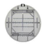 thumbnail of Mesa Plegable Redonda Efecto Granito Blanco Ø122x74cm 7house