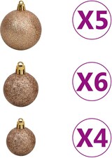 Glitzernde Christbaumkugeln in verschiedenen Größen.