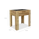 thumbnail of HORTALIA Mesa de cultivo Gardenbrico M80 em madeira tratada para exterior - 80x60x80 cm