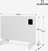thumbnail of Bansin Smart 1500 Konvektionsheizgerät 1500W App-Steuerung Weiß