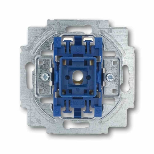 Kreuzschalter-Einsatz, ohne Beleuchtung, blau, matt, Unterputz, IP20, 1f