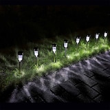 thumbnail of MONZANA® LED Solarlampe Außen 8er Set Wetterfest IP44 Solar Sensor Erdspieß Edelstahl Wegeleuchte Solarleuchte Garten