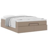 thumbnail of vidaXL Ottoman-Bett mit Matratze Cappuccino-Braun 140x190cm Kunstleder