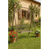 thumbnail of Biscottini Dondolo da giardino 198x100x220 cm -Panchina a dondolo in ferro - Dondolo da esterno - Dondolo 2 posti - Sedia a dondolo - Altalena