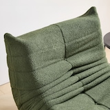 thumbnail of Chaise Lounge Sofa Teddyfleece Grün 189x112x82 cm ergonomisches Design