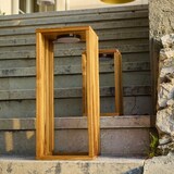 thumbnail of Lumisky CHENNAI H50CM Batteriebetriebene Solarlaterne Holz holzfarben