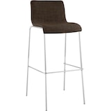 thumbnail of Barhocker Hover Stoff Vierfußgestell braun/chrom