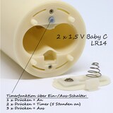 thumbnail of Tronje LED-Kunstharzkerze mit `Flamme`