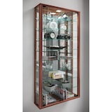 thumbnail of VCM Wandvitrine Vitrosa Kern-Nussbaum H. 115 x B. 59 x T. 18 cm