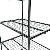 thumbnail of Serra A 4 Ripiani Da Giardino Per Orto Telaio In Acciaio Verniciato Telo In PVC Trasparente Porta Avvolgibile Apertura A Cerniera 69x49x160 Cm