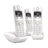 thumbnail of Gigaset AS690 TRIO téléphone DECT blanc  base + 3 combinés