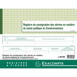 thumbnail of Registre de Consignation des alertes Santé publique et Environnement, 24x32 20p