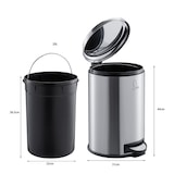 thumbnail of SVITA T30 Mülleimer 30Liter Edelstahl Treteimer Abfalleimer Mülltonne Silber