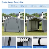 thumbnail of Helloshop26 - Abri garage pour voiture 290 x 490 cm tente de stockage en acier abri de voiture toutes saisons pour suv bateau 20_0007631
