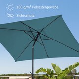 thumbnail of SVITA Sonnenschirm Set mit Schirmständer 3x2m Balkonschirm rechteckig Petrol
