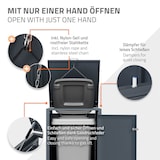 thumbnail of ML-Design Mülltonnenbox 3er Anthrazit-Holzoptik, 3×240L, 200×80×116 cm, Stahl, wetterfest, abschließbar, Müllbox mit Deckel & Türen