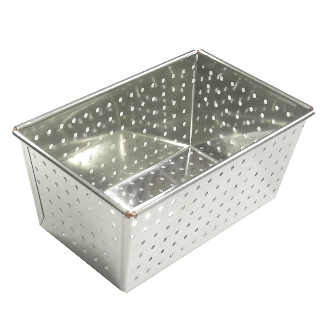 Gobel - Brotbackform, perforiert - Weißblech - 160x100 mm Ø außen / 140x80mm Ø innen - H 70 mm - 134000