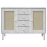 thumbnail of Helloshop26 - Buffet Sideboard Kommode Kleiderschrank Aufbewahrungsmöbel Organizer für Küche und Wohnzimmer Rattanoptik 112 x 40 x 02_0036223