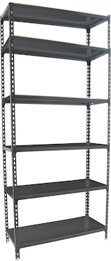 thumbnail of SimonRack Estantería Metálica, 2500x800x300 mm, 6 Alturas, Bandeja Metal, 180 kg de Punto Flexión, Antracita - Simonclick