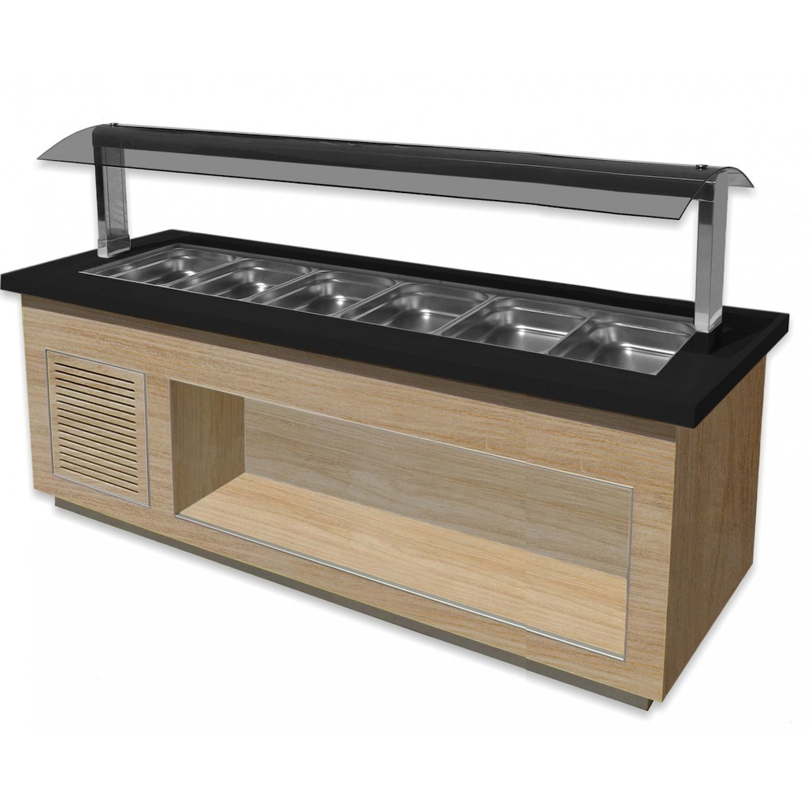 SARO Warm buffet f.6x 1/1GN, PREMIUM LINE SB-H230 EIKEN