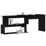 thumbnail of vidaXL Schreibtisch Schwarz Eichen-Optik 200 x 50 x 76 cm
