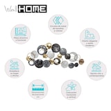 thumbnail of WellHome - Decoración de pared redondo de metal 90,5x6,5x44cm