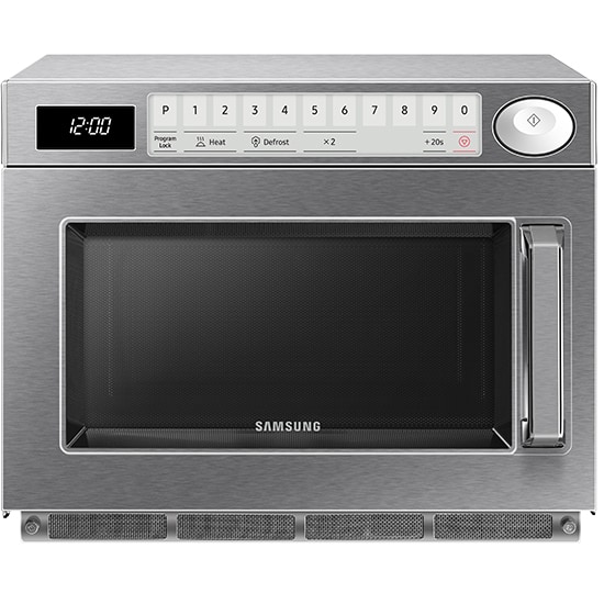 Horno microondas de acero inoxidable, 26 litros, 1000 W – con panel táctil
