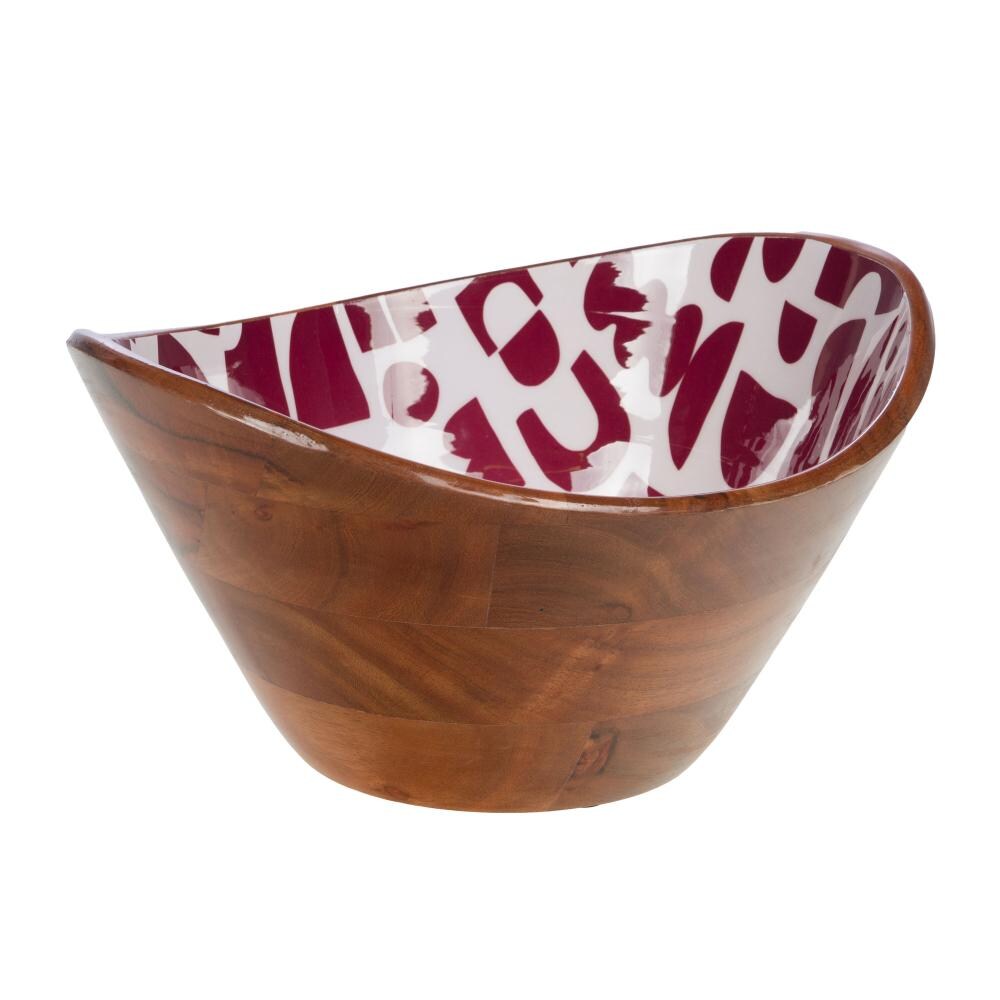 Ensaladera Ohana - Madera Oval Marrón Amadeus 29,5x27 cm