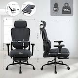 thumbnail of Silla de oficina Leesburg Negro/negro