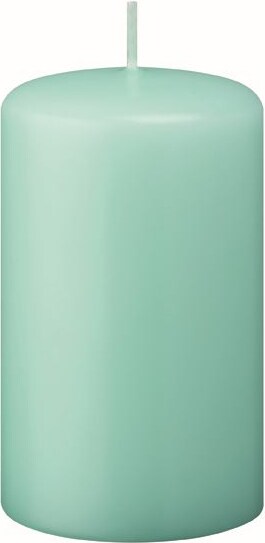 Kerzen Stumpenkerzen Türkis, 100 x 60 mm, 12 Stück