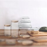 thumbnail of San Ignacio - Set van 3 borosilicaatglazen potten (0,6/1,4/2,1 L) voor voedselopslag - Natur
