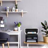 thumbnail of Relaxdays Druckerständer Schreibtisch, 3 Fächer, Regal für Drucker, Druckerhalter, H x B x T: 22,5 x 40 x 30 cm, schwarz