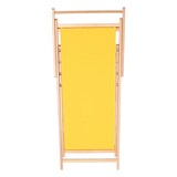 thumbnail of Aranaz- Hamaca madera de haya barnizada sin brazos lona amarilla. Dimensiones: 60 x 130 x 107 cm