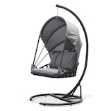 thumbnail of Balancelle de jardin en acier avec coussins gris - LACANAU