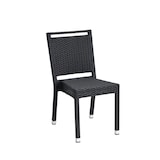 thumbnail of METRO PROFESSIONAL Stapelbare stoel met handvat Barbados, polyrattan, zwart