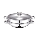 thumbnail of BAUMALU wok & wok vapeur 2 en 1 32cm en inox 343832